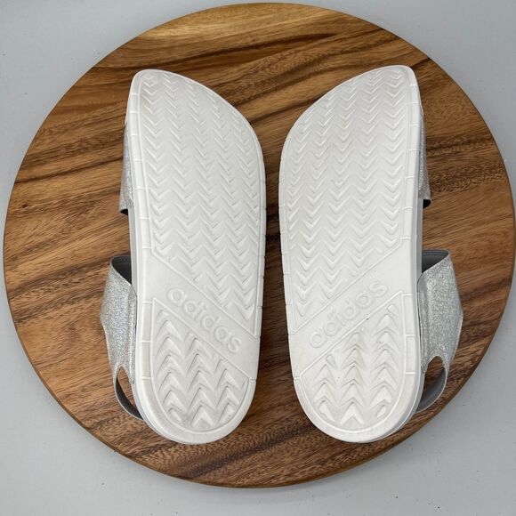adidas Adilette Sandals Mens Size 13 Gray Glitter Casual Comfort Walking Shoes main image 7